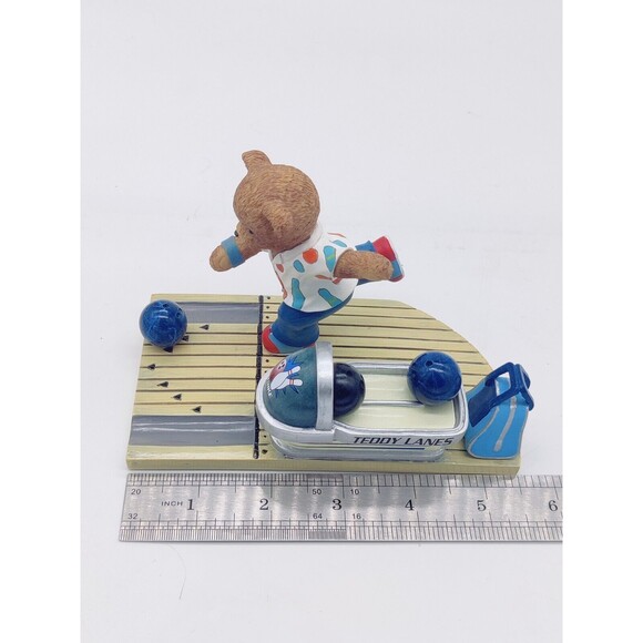 Teddy Lanes Collection Figure Faithful Fuzzies ALL In Delivery Bowling Bowl Cute - Picture 13 of 14